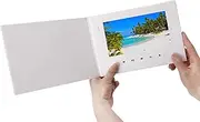 LuguLake 7" Video Greeting Card for Christmas, Anniversary, Marketing Include 2G Memory and Rechargeable Battery LCD Screen Digital Photo Frame