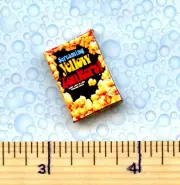 DOLLHOUSE MINIATURE Size Yellow Popcorn Box