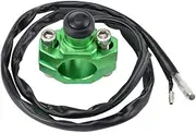Replacement CNC Motorcycle Engine Stop Start Kill Switch Button with Mounting Compatible with Motorcycle Switch Controller