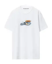teacup graphic T-shirt S,XS,M bright white