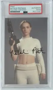 Natalie Portman SIGNED Star Wars Padme Amidala Print Photo PSA DNA Autographed