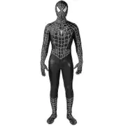 Tan Shan Spider-man Costume Black/red Remy Spider-man Cosplay Superhero Zentai Outfit Halloween Costume Adult/kids 160