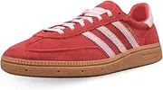 [adidas] Womens Handball Spezial Shoe, Bright Red/Clear Pink/Gum, 7.5