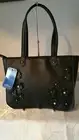 Vershe* Gorgeous Milleni shoulder bag, black, studs, flowers, Gift idea, NWT
