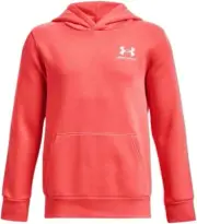 Under Armour Boys' Essential Fleece Hoodie X-Large Venom RED HOODED SWEATSHIRT