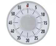 Mechanical Alarm Timer Round Rotate Time Reminder Kitchen Baking Timing Tool L