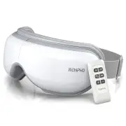 RENPHO Eye Massager with Remote - White. PAU-RF-EM001R-WH