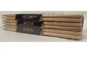 1 Brick of 12 Pairs Vic Firth NOVA 7A Hickory Drumsticks - Nylon Tip