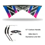 2.38m 4-Line Stunt Kite for Adult Professional Outdoor With Handle&Dyneema Line