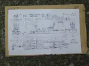 CALYPSO - JACQUES-YVES COUSTEAU - LINE DIAGRAM