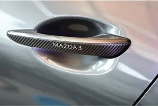 MAZDA馬自達【CX3後保桿卡夢保護貼】防刮護板貼紙 3M卡夢車貼 cx3配件 尾門下貼條 車身貼