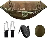 Camping Hammock | Hiking Hammock Tent with Gnat Net | 9x5FT Automatic Setup Camping Family Shelter for Outdoor Hiking Picnic