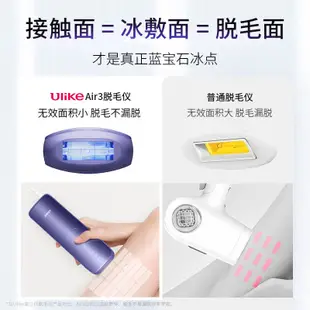 【商家補貼 全款咨詢客服】Ulike脫毛儀Air3藍寶石冰點全身家用腋下唇部私處脫毛神器 水晶紫