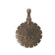Sewing Thread Yarn Cutter Pendant Round Shape Antique Bronze Craft DIY Tool Home