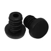 Black Anti Slip Bar Cap for MTB Bicycle Grips Firm Handlebars (2pc Set)