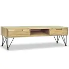Solid Teak TV Cabinet 120cm Living Room Entertainment Centre Stand Unit vidaXL
