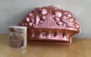 New Vintage Mirro COPPER COLORED FRUIT BASKET JELLO MOLD Wall Hanging Coppertone