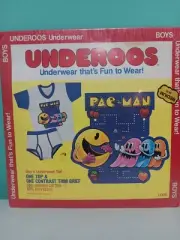 One Pair Boys Vintage Pac Man Underoos Underwear Set