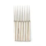 3 mm Diamond Grinding Head Burr Engraving For Rotary Metal Drill Bit Tool 10 Pcs