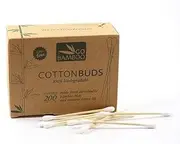 Go Bamboo 100% Biodegradable 200 Cotton Buds, 200 count Pack of 1