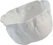 VINTORKY Ceramic Tea Cup Wrinkle Design Chinese Style Tea Holder Home Office Accessory