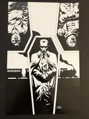 Sherlock Holmes The Vanishing Man #4 B&W COVER Dynamite Comics Poster Print 8x12