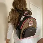 NWT Coach C6920 Court Blocked Signature Canvas Backpack W Souvenir Patches Bag