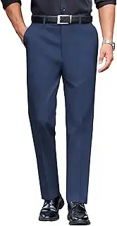 [COOFANDY] Mens Classic Casual Dress Pants Expandable Waist Suit Pant Slim Fit Flat Front Slacks