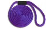 Solid Braid Nylon Dock Line 5/8" x 30' Floats / Non-Fading / USA Made - PURPLE