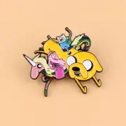 Adventure Time Jake Finn Keychain ID Holder Lanyard w/ Pin