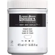 Liquitex Heavy Body Acrylic 473ml Titanium White Series 1 Arts Crafts Painting