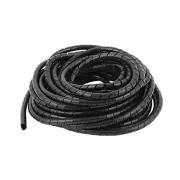 Spiral Cable Wrap - 20 Ft 1/2" Spiral Wire Wrap Cord Covers 1/2 Inch-20Ft Black