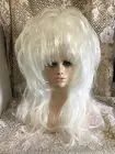 SIN CITY WIGS 1 OF A KIND FIERCE TEASED BIG FLUFFY LAYERS BANGS PLATINUM BLONDE!