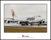 Cargolux Freighter Boeing 747-4EVF(ER) 11" x 14" Photograph (M126RGJM11X14)