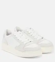 [Hogan] Hogan H667 suede-trimmed leather sneakers AU 4.5 white
