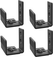 Super Mini Sliding Barn Door Hardware Track Kit, Black