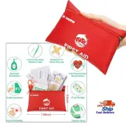 Travel First Aid Kit - 87 PC Clean, Treat and Protect Most Injuries, Emergency