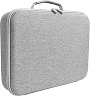 Storage Case for Automatic Window Cleaner with Zipper Closure and Carrying Handle, Gray, as described