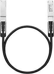 TP-Link Omada 1 Meter 100G QSFP28 Direct Attach Cable, Wide Operating Temperature, Hot Swappable, Cost-Effective, 3-Year Warranty, 30AWG, Sliver Plated Copper(SM9220-1M)