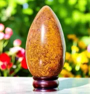 Large Mariam Jasper Crystal Egg Handmade Crystal Home Office Decorative Egg