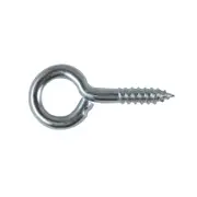 Everhang 20mm Black Screw Eye Hook 72439 - 10 Pack