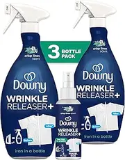 Downy Wrinkle Release Combo Pack Crisp Linen Scent - (2) 16.9 Ounce + (1) 3 Ounce