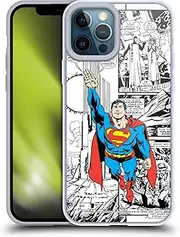 Head Case Designs Officially Licensed Superman DC Comics Flight Comicbook Art Gel Case [Military Grade Protection] Compatible with Apple iPhone 12 Pro Max