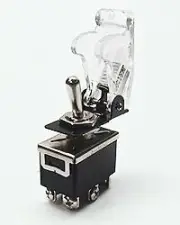 Safety Toggle Switch DPDT 20 Amp "Transparent"