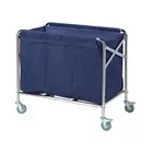 Silver Linen Trolley (foldable cart )