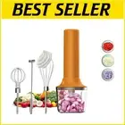 Cordless 4-in-1 Electric Hand Mixer & Whisk - Rechargeable 10oz Mini Chopper
