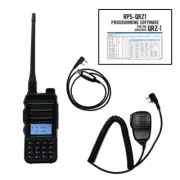 Explorer QRZ-1 VHF/UHF HT Radio with Prog. Software/Cable and Speaker Microphone