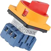 D11-25 Rotary Switch Selector Changeover Cam Switch 25A 1 Phase 2 Position 4 Terminals Padlock