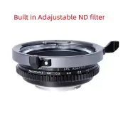 XPimage Lock Adjust ND Filter Adapter for Arri Alexa LPL Lens to Nikon Z Camera
