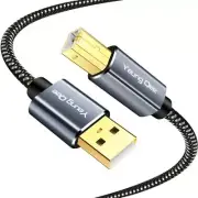 Printer Cable 5 ft,USB Printer Cable High Speed USB 2.0 A Male to Type B Male